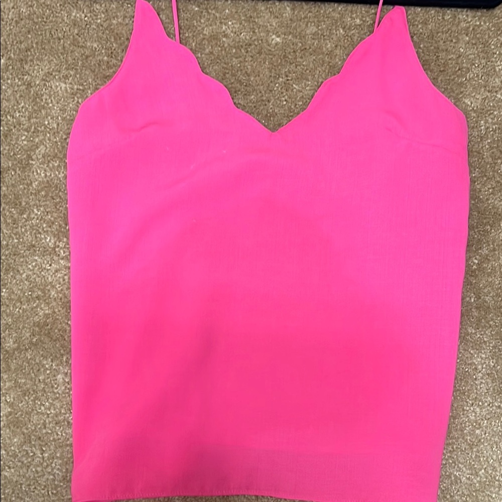 Topshop Pink Fitted Camisole Top